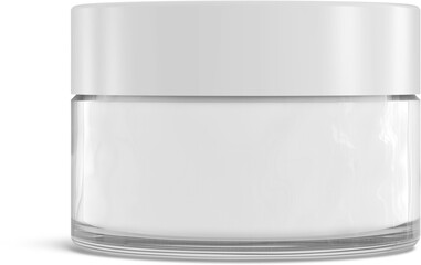 Cosmetic Cream Jar Isolated 3D Rendering