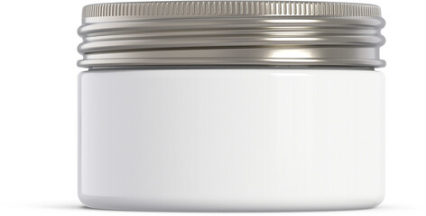 Cosmetic Cream Jar Isolated 3D Rendering