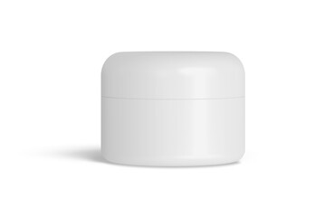 Cosmetic Cream Jar Isolated 3D Rendering