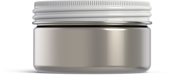Cosmetic Cream Jar Isolated 3D Rendering