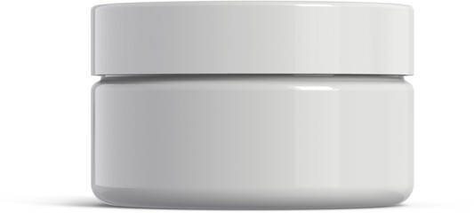 Cosmetic Cream Jar Isolated 3D Rendering