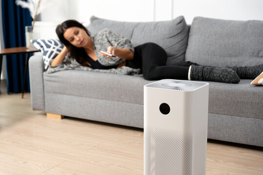 Fresh air at home with air purifier