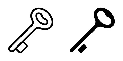 Key icon. sign for mobile concept and web design. vector illustration