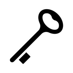 Key icon. sign for mobile concept and web design. vector illustration