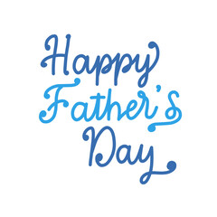 Naklejka na ściany i meble Vector of Happy Father's day calligraphy greeting card