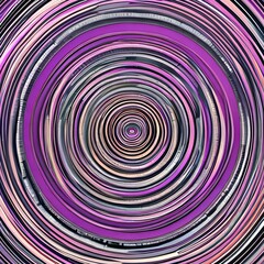 A circular design with intricate interlocking shapes in shades of purple and pink5, Generative AI