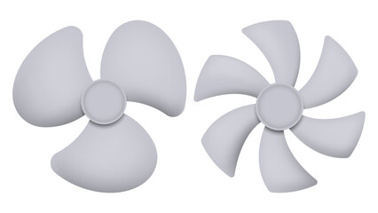 Propeller air, ventilator propeller, fan and blade, equipment propeller blower. Vector illustration. - obrazy, fototapety, plakaty