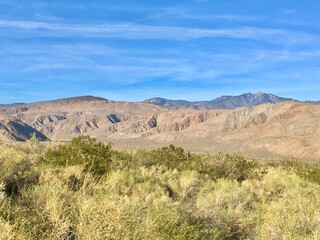 Fototapeta na wymiar desert landscape and mountains 