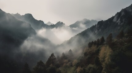 Misty Mountain Clouds