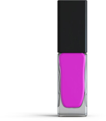 Nail Polish Bottle Isolated 3D Rendering