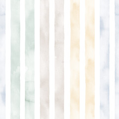 Vintage watercolor background. Watercolor vertical stripes. Cute background. Perfect for fabric, textile, wallpaper, kindergarten.