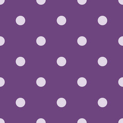Purple color Seamless polka dot pattern. Colored repeat dots background for Your design

