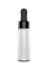 Perfume Oil Vial Glass Dropper Sampler Bottle with  Clear Liquid 3D Rendering