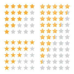 Rating stars badges. Feedback or Rating. Rank, level of satisfaction rating. Five stars customer product rating review. 5 star rating icon. Set of rating stars in three different styles.
