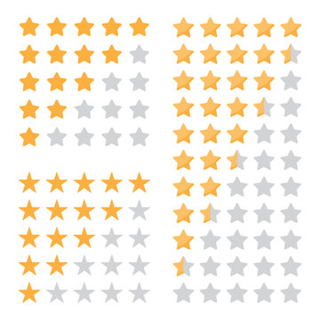 Rating stars badges. Feedback or Rating. Rank, level of satisfaction rating. Five stars customer product rating review. 5 star rating icon. Set of rating stars in three different styles.