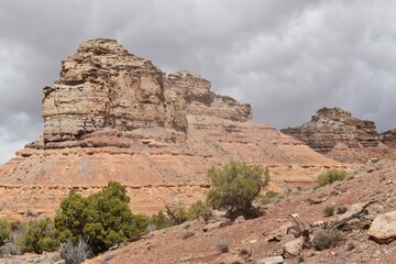Fototapeta na wymiar Storm clouds in the desert