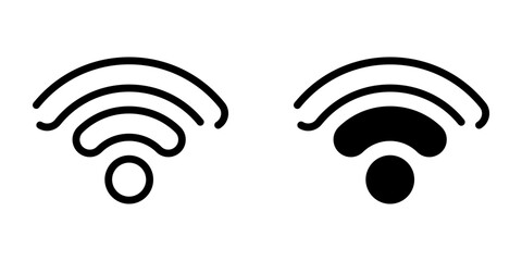 Wifi icon. sign for mobile concept and web design. vector illustration