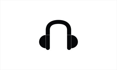 headphones icon on white background