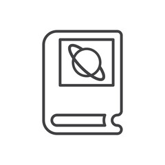 Astronomy Book Icon - Planet Study Book Icon