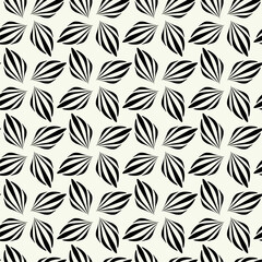 Vector monochrome geometric pattern in simple graphic design. Fashion trendy geometry.