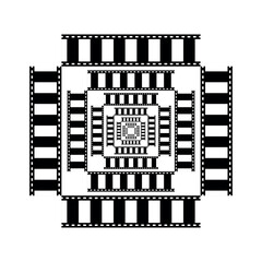 Film strip icon set vector image. 3d film strip collection vector image. 3d film strip cut vector image