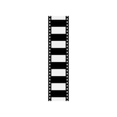 Film strip movie cinema icon graphic vector image. 3d film strip collection vector image. Vector realistic illustration of film strip on white background