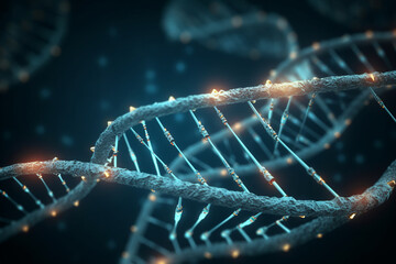 DNA transcription process. DNA, background Generative AI