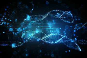 DNA translation process. DNA, background Generative AI
