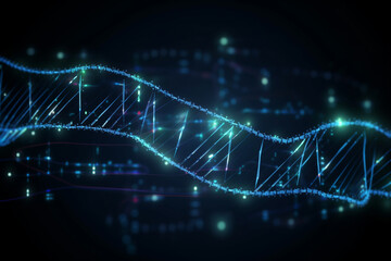 DNA translation process. DNA, background Generative AI - obrazy, fototapety, plakaty