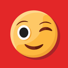 Winking Smiley Face Emoji