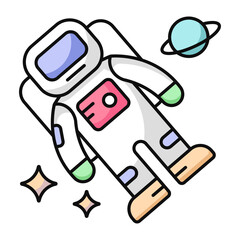 An icon design of astronaut 