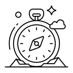 Modern design icon of compass 