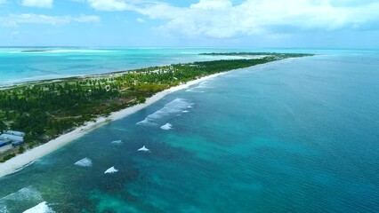 Christmas island kiribati tarawa aerial