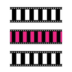 Film strip vector image. Photo film strip vector image