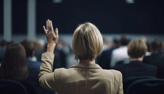 Speaker at a business conference, generative ai