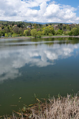 Spring Landscape of Pancharevo lake, Bulgaria