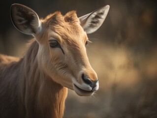 Naklejka na ściany i meble Unique Saiga Antelope in Natural Habitat AI Generated Generative AI