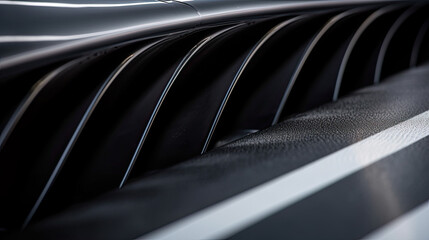 Black Carbon aerodynamic tuning parts, CFRP structure Generative AI