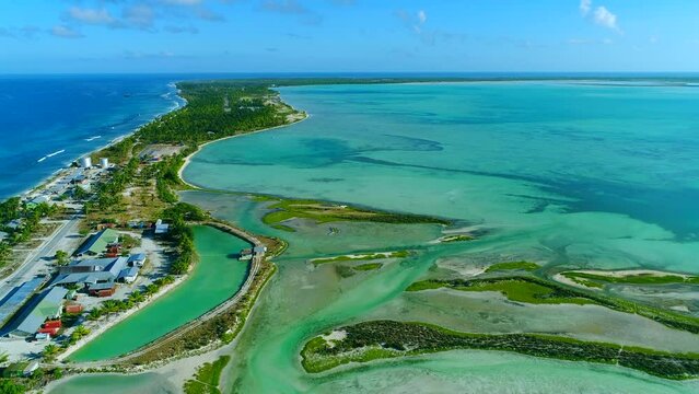 Christmas island kiribati tarawa aerial
