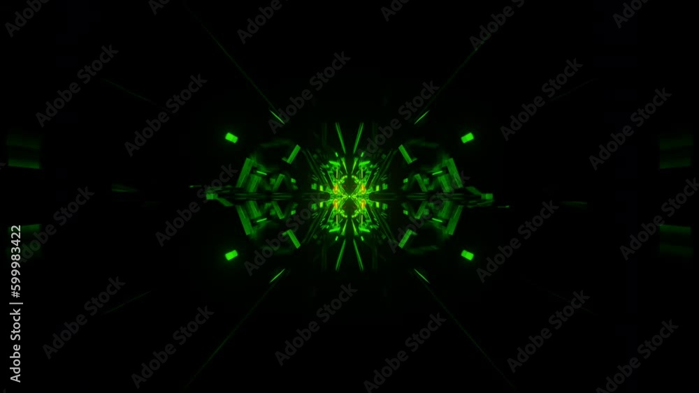 Aufkleber surreal futuristic visuals on a hypnotic and flashing vj loop