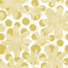 Floral summer seamless flower pattern for fabrics and textiles and packaging and gifts and cards and linens and kids