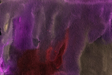 Purple red brown hand-drawn watercolor background