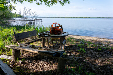 abandoned fisherman hut