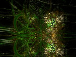 Imaginatory fractal abstract background Image