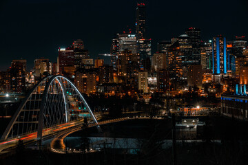 Obraz premium Street night neon USA Canada