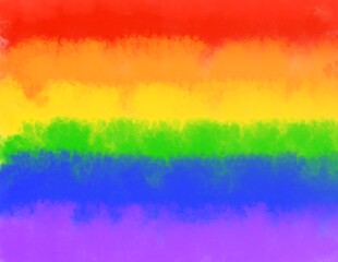 Abstract watercolor background ,Symbol of the lgbt community in the colors of the rainbow.