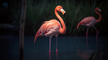 Fototapeta premium Flamingo in the Lake