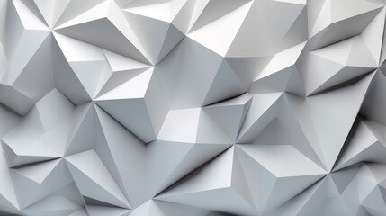A white wall with a lot of white triangles on it. Generative ai