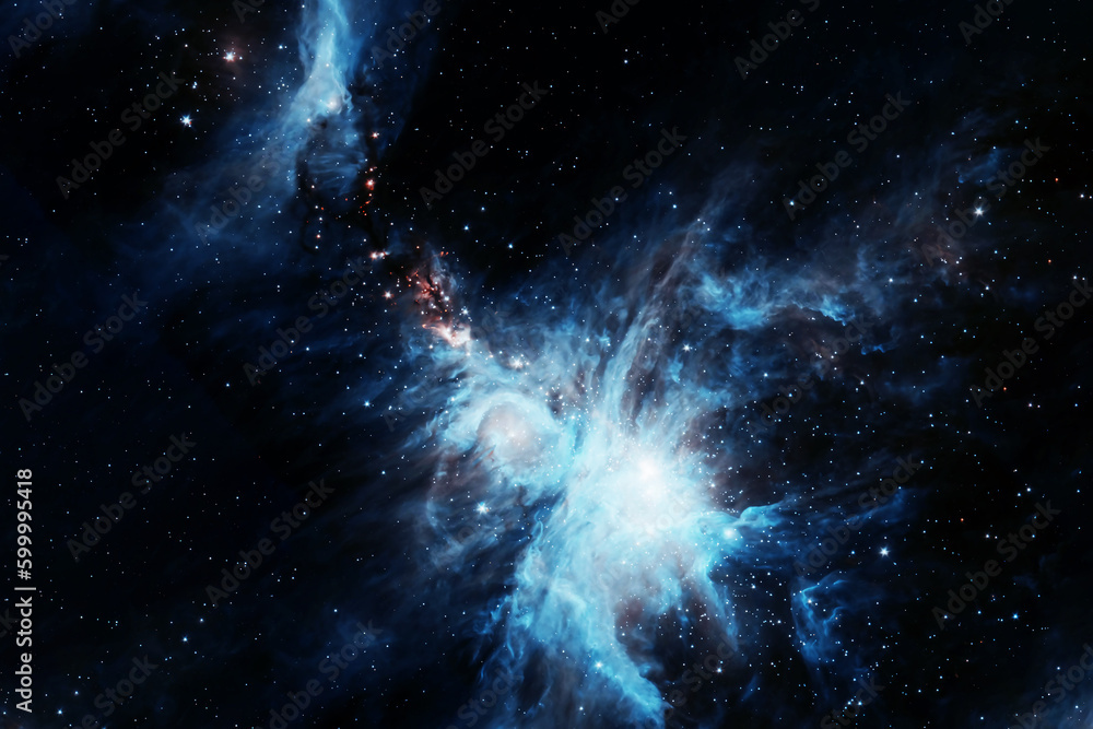 Wall mural a beautiful galaxy in deep space. elements of this image furnished nasa.