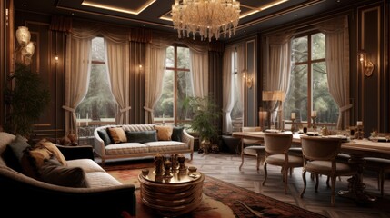 Fototapeta na wymiar Luxury Interior Design Project
